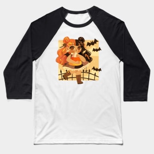 Candy Corn Vampire Baseball T-Shirt